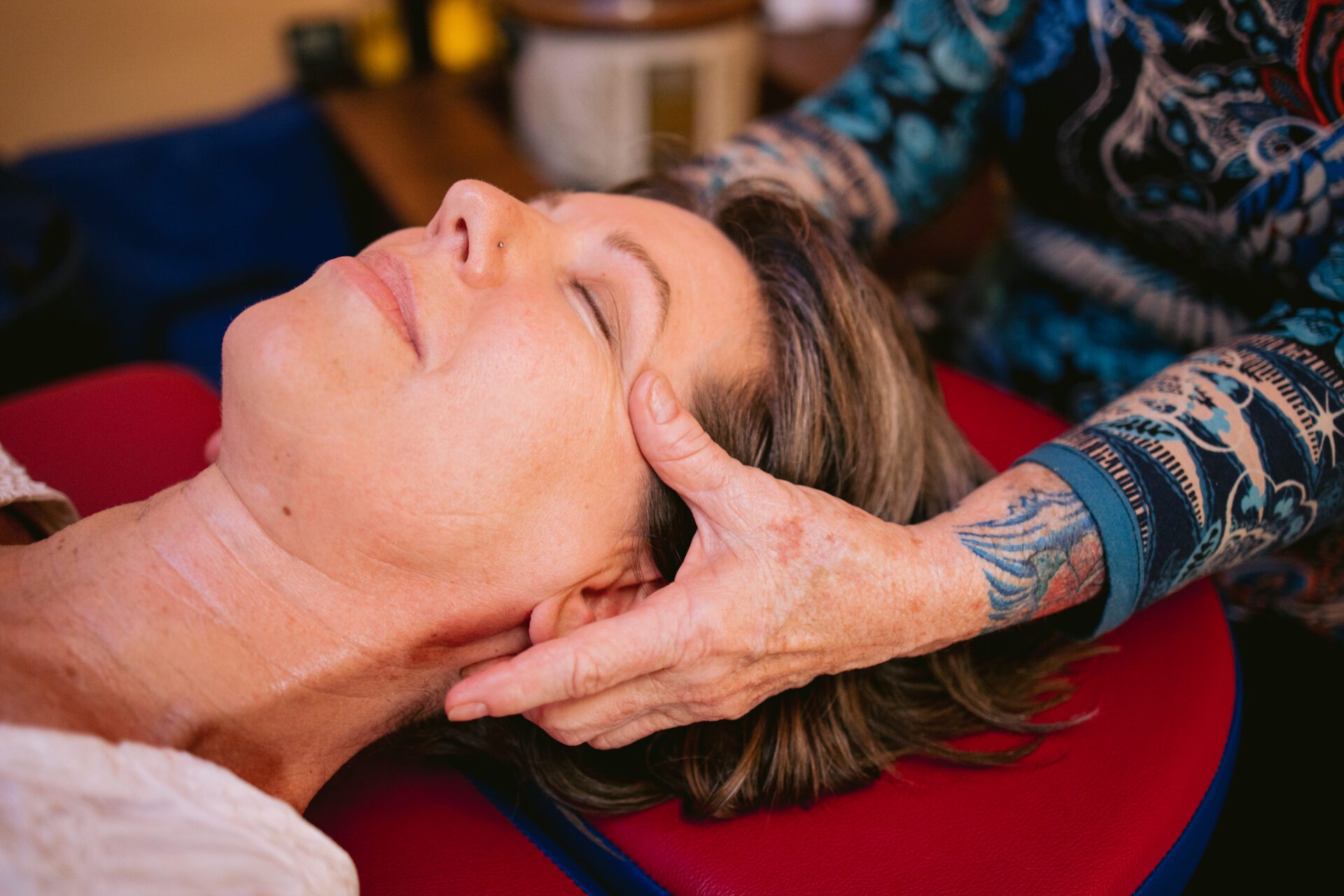 Embrace Tranquility with Healing Solutions Massage Therapy – Your Path to Relaxation and Renewal Calming massage session at Healing Solutions Massage Therapy, featuring a serene spa environment with soft lighting and peaceful ambiance for ultimate relaxation and rejuvenation.